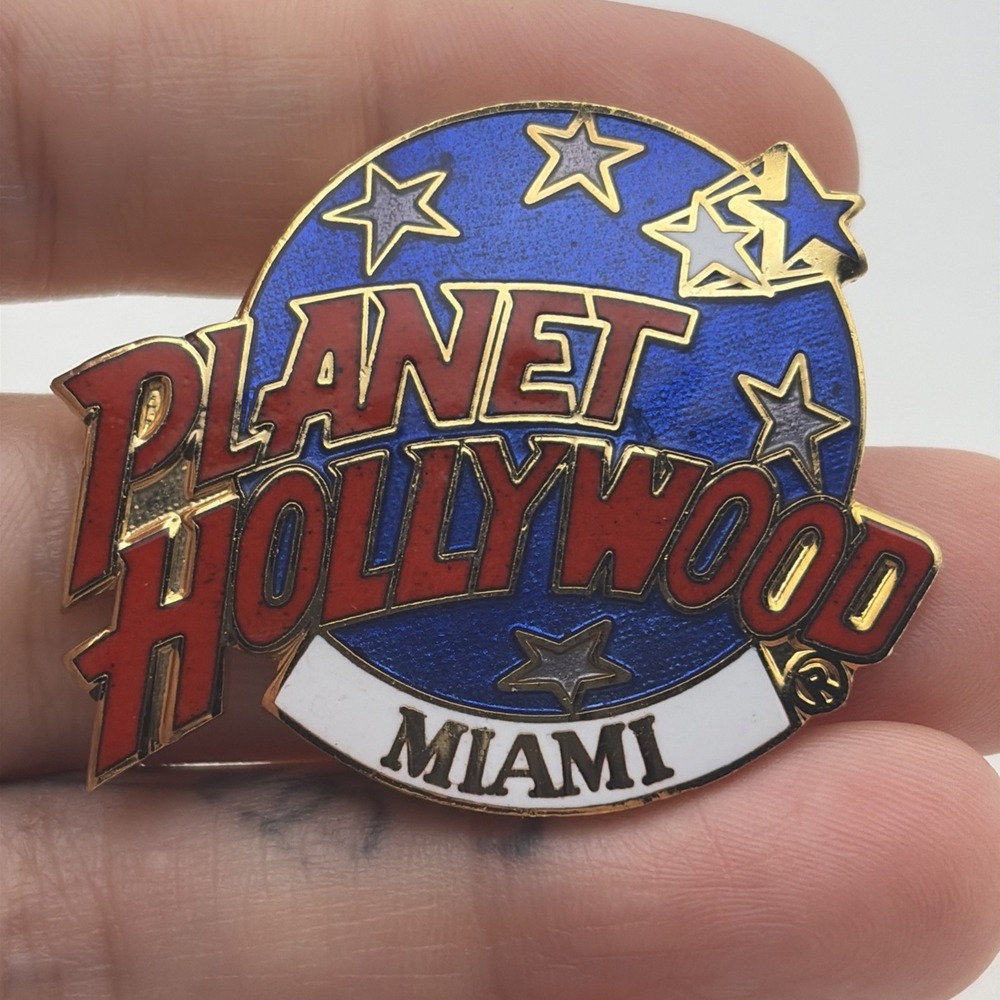 Planet Hollywood Miami Florida Restaurant Lapel Hat Pin